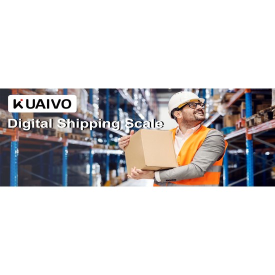 KUAIVO Shipping Scale, 440 lbs/0.35oz High Accurate Digital Postal Scale with Hold/Tare Function, Shipping Scale for Small Business, Packages, Luggage, Home Use, Battery & Charging Cable Include