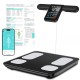 KUAIVO 8 Electrode Smart Body Fat Scale with BMI, Body Fat, Muscle Mass, 28 Body Composition Metrics, Rechargeable High Precision Scale with Color VA Display for Home & Fitness
